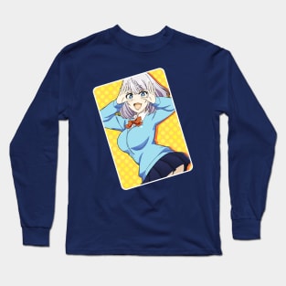 Retro Vintage Anime School Uniform Happy Magic Senpai Smile Long Sleeve T-Shirt